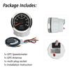 ELING 52mm GPS Speedometer 30M 0-60M 80MPH 120M 0-200MPH Odometer with 7 Colors Backlight for Car Truck Boats