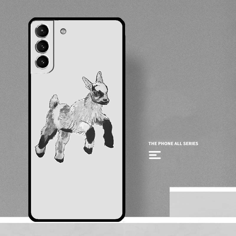 Cute Baby Pygmy Goat Phone Case For Samsung Galaxy S25 Ultra S20 S21 S22 S23 S24 S9 S10 Plus S25 FE Cover Coque