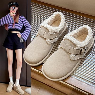Thick-soled Winter Velvet Women's Cotton Shoes Thickened To Keep Warm 2025 Winter New Soft-soled Casual Shoes Cotton Shoes BN5801