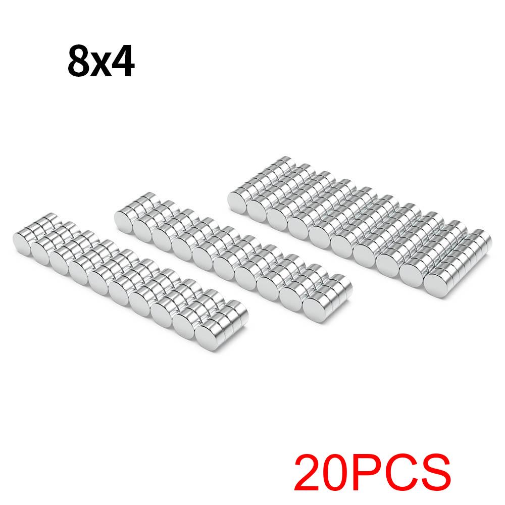Super Strong Neodymium Magnet N35 NdfeB Permanent Magnetic imanes Round Powerful Magnets Refrigerator Magnet 3x4/8x4/12x4/20x4