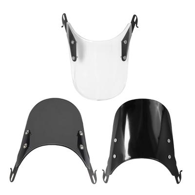Motorcycle Wind Deflector Universal Motorcycle Modification Windshield Windscreen for 4''-7'' Headlights, 3 Colors