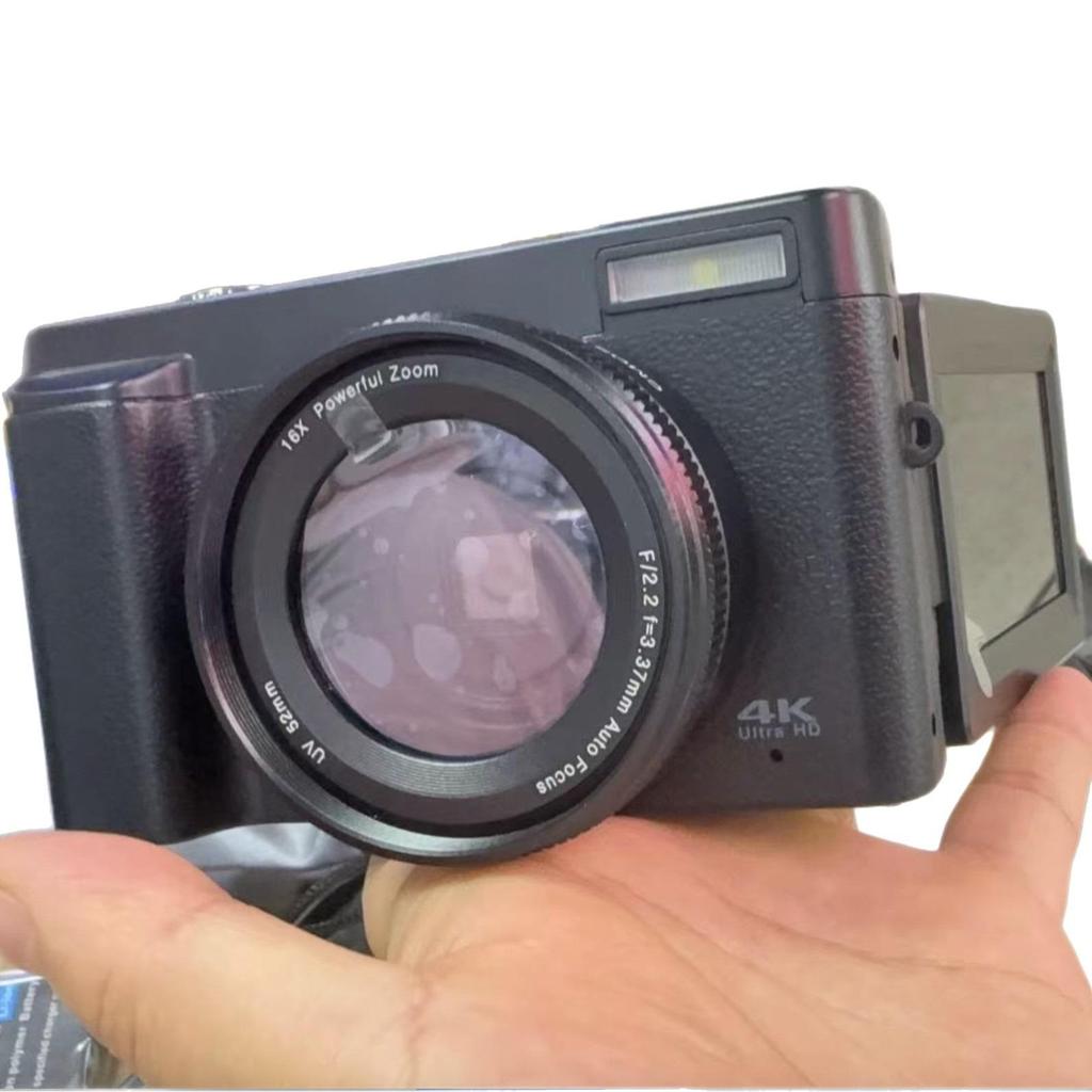 4K Ultra HD Digital Camera with 48MP & Flip Screen - Model R101