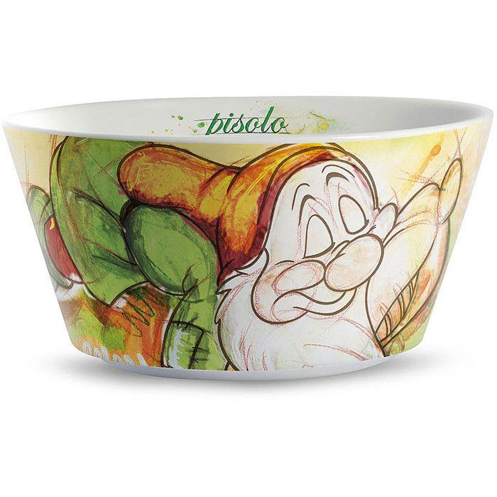 Salatschüssel - EGAN - 7 Zwerge - Porzellan - 520 ml - Spülmaschinen- und mikrowellengeeignet