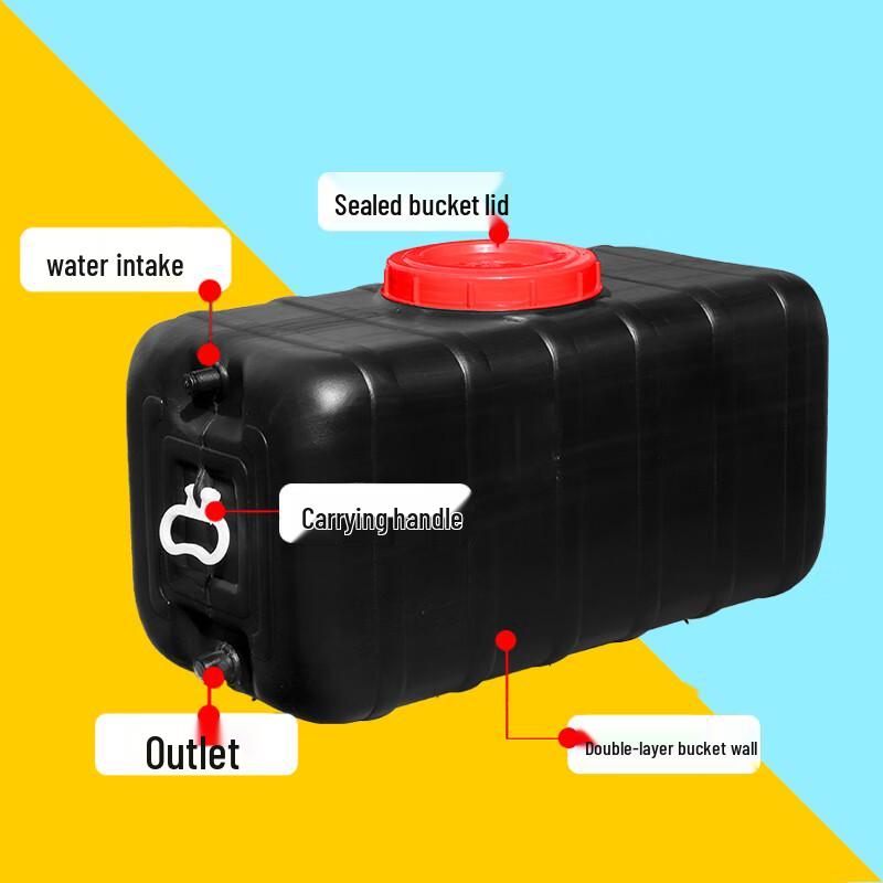 Bangwo Heavy-Duty Thickened Square Water Bucket