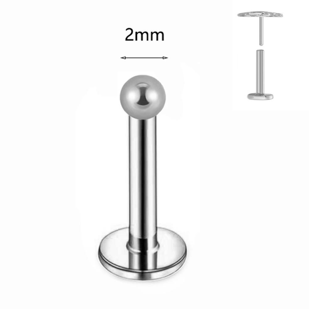 ASTM F136 G23 Titanium Labret Piercing Starfish Earring Stud Bee Leaf Push In CZ Threadless Cartilage 16/18/20G Body Jewelry
