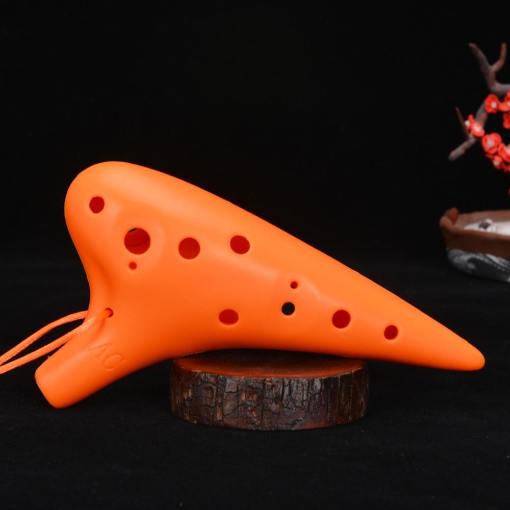 Resin Plastic C Key Ocarina with Lanyard Musical Instrument 12-Hole Alto Ocarina  Beginner