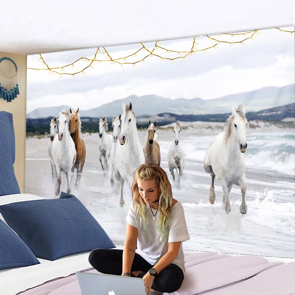 Pentium Horse Print настенный гобелен с 3D цифровой печатью домашний декор настенный — фото 4