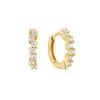 Ania Haie Sparkle Hunger Hoop 925 Silver Earrings E047-09G