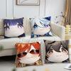 Genshin Impact Cute Q Version Mavuika For Bedroom Car Coffee Shop Room Soft and Living Room Sofa Decorative Pillow Cover Case