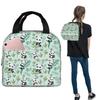 Cartoon Panda And Bamboo Pattern Insulated Lunch Bag for Women Kids Portable Food Boxes Thermal Lunch Box Tote