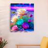 RUOPOTY Diy Paint By Number For Adults Colorful Rose Flowers Kits Acrylic Easy Painting By Numbers Beach Landscape Creative Hobby