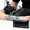 Manlong Black Nitrile Disposable Gloves, Oil & Acid Resistant, Wear-Resistant for Tattooing, Hair Dyeing & Car Repair 