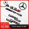 Kuum Autokleeps 3D ABS Must A45S Logo Turbo 4MATIC Märk Auto Tagumine Täheke Pagasiruum AMG Embleem Mercedes Benz A 45S AMG W17 jaoks