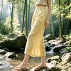 Fashion Loose Linen Thin Nine-point Casual Wide-leg Pants Women's 1116 Summer Thin High-waisted Straight-leg Pants