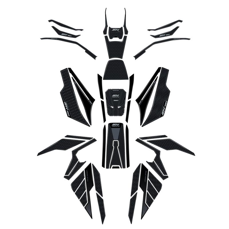adv 350 accessories Motorcycle 3D Epoxy Sticker Protection Kit Tank Pad Anti Scratch Decal Non-slip For HONDA ADV350 2022 2023