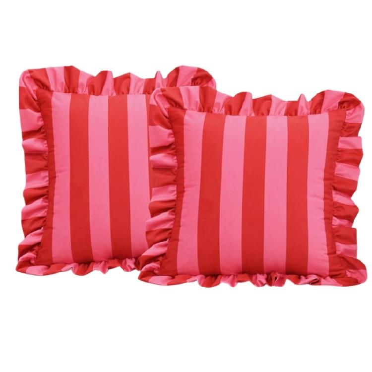 Luxury Striped Throw Pillow Cover Set Of 2pcs Invisible Zippered Design Pillowcase For Sofa Bed Outdoor Indoor Decors