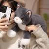 Simulation Cat Plush Toys Soft Stuffed 8 Colors Kitten Model Cat Realist Animals Kitty Kids Girls Valentine's Day Birthday Gift
