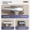 No-Drill Wall-Mounted Aluminum Hair Dryer Holder & Stand