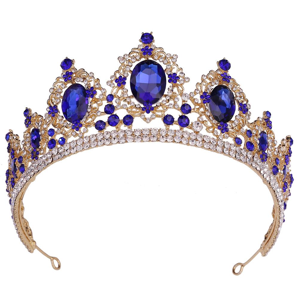 Diamond Alloy Wedding Dress Large Crown Luxurious Rhinestone Princess Women's Bridal Headwear
