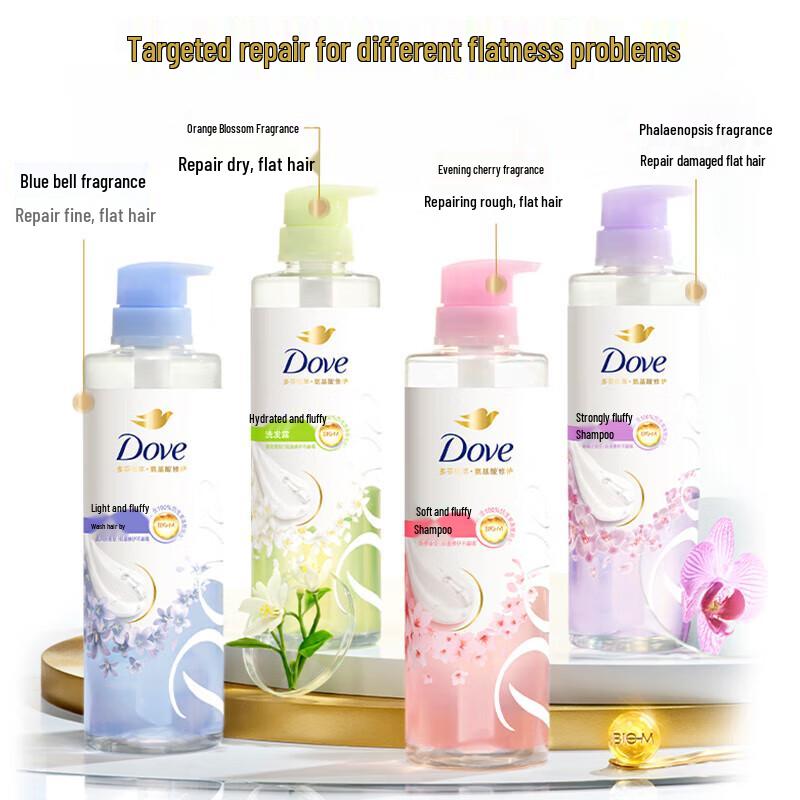 Dove Plant Extract Cherry Blossom Volumizing Shampoo & Conditioner Set