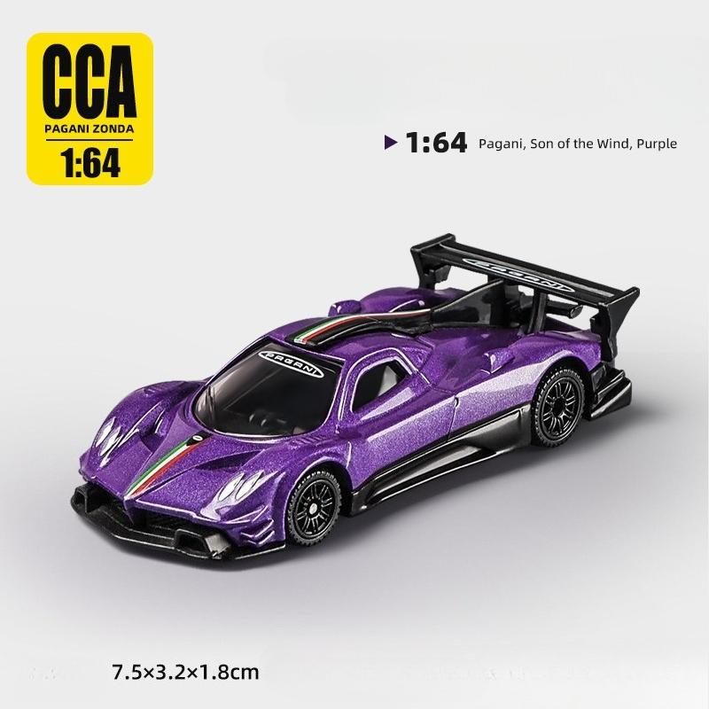 CCA Diecast 1/64 Pagani Zonda Super Car Alloy Model Car Toy for Boys Birthday Gift Ornament for Collections Miniature Voiture