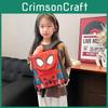 Cartoon Spider Man Pattern Kids Backpack With Breathable Oxford Fabric For Elementary School Students