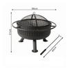 Bio-Mass Fire Bowl Grill Outdoor with Round