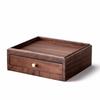Wooden Tea Cake Storage Box Walnut Solid Wood