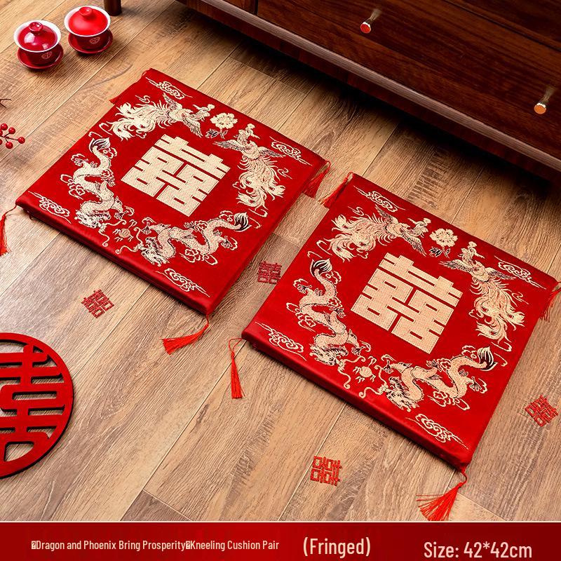 

Pair of Wedding Kneeling Cushions for Bride s Tea Ceremony and Special Occasions