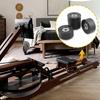 Rollers for Rowing Machine Seats Cushion Wheel Black Sturdy Easy Installation Replacement Fitness