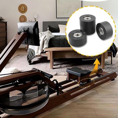 Rolki do siedzeń wioślarskich Poduszka Koło Czarny Solidny Łatwa instalacja Wymiana Fitness