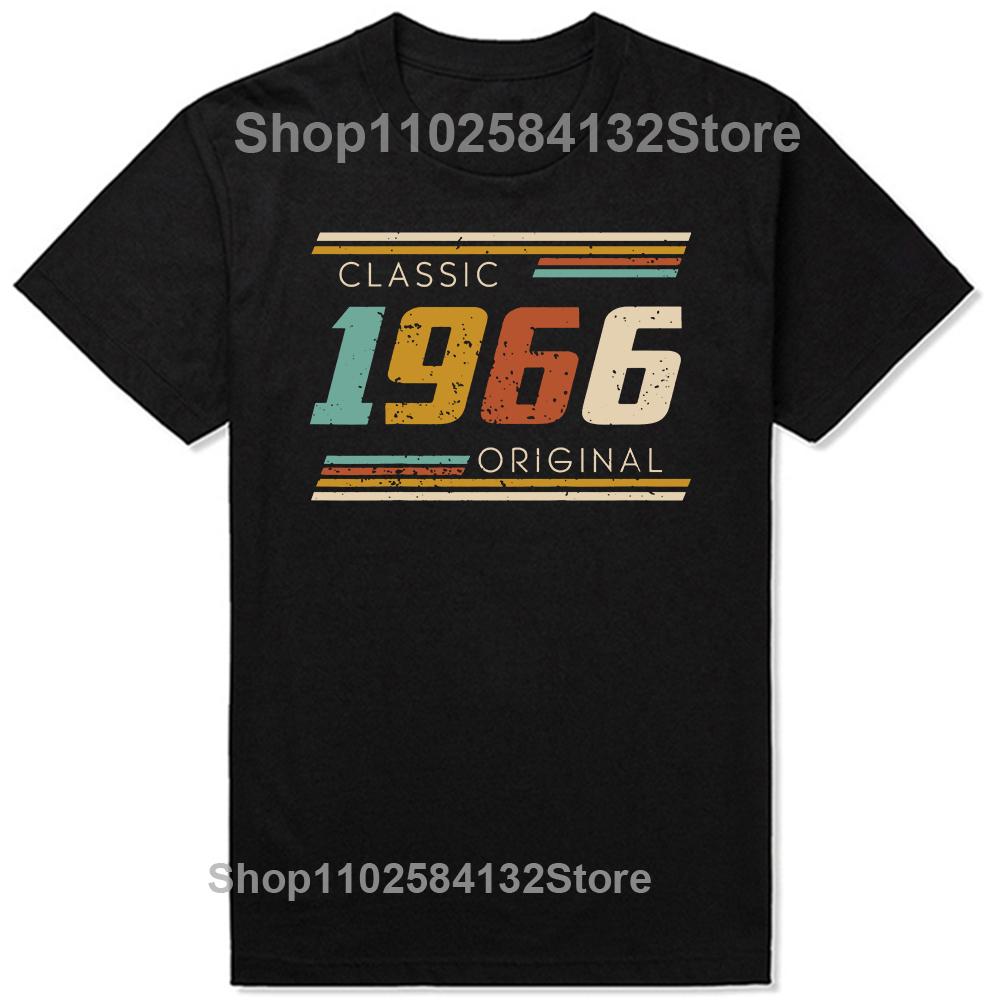58th Birthday 58 Years Man Woman Retro Vintage 1966 Gift T Shirts Summer Father Mother Husband Cotton Streetwear Tshirt