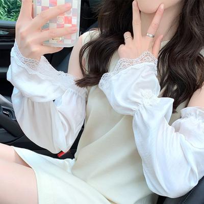 Thin Anti-UV Ice Silk Sleeves UV Insulation Lace Sunscreen Sleeve Arm Covers Butterfly Sun Protection Cover Women