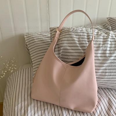 Taschen Damenmode Umhängetaschen Koreanischer Stil Rosa Weiches Leder Tragetaschen Retro Freizeit Vielseitig Hohe Kapazität Umhängetaschen