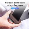CGRE6 1/2pcs Car Leather Safety Belt Buckle Plug Protective Covers Interior Accessories For Benz CITAN VITO SPRINTER CLS SLK Sport ML