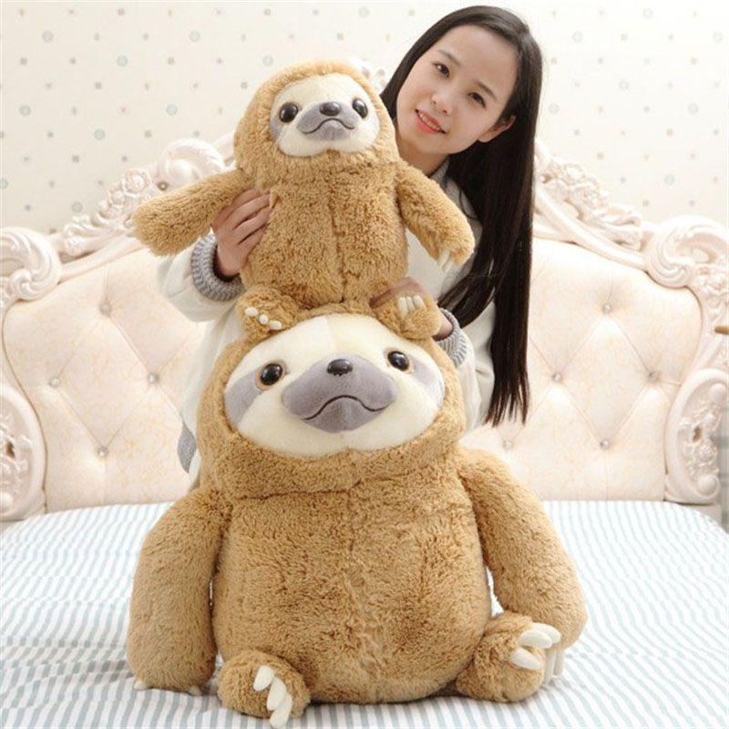 Adorable New Cute Giant Sloth Stuffed Plush Animal Doll Soft Toy Cushion Gift For All Ages