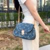 New Lee Fabric Crossbody Bag, Shoulder Bag Medium Women's Denim Blue LE240008M-503