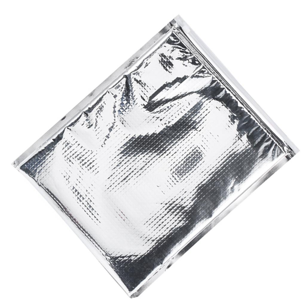 3 Typen 5er-Set Aluminiumfolie Isoliert Lebensmittelaufbewahrungstasche Thermokühltasche Silber