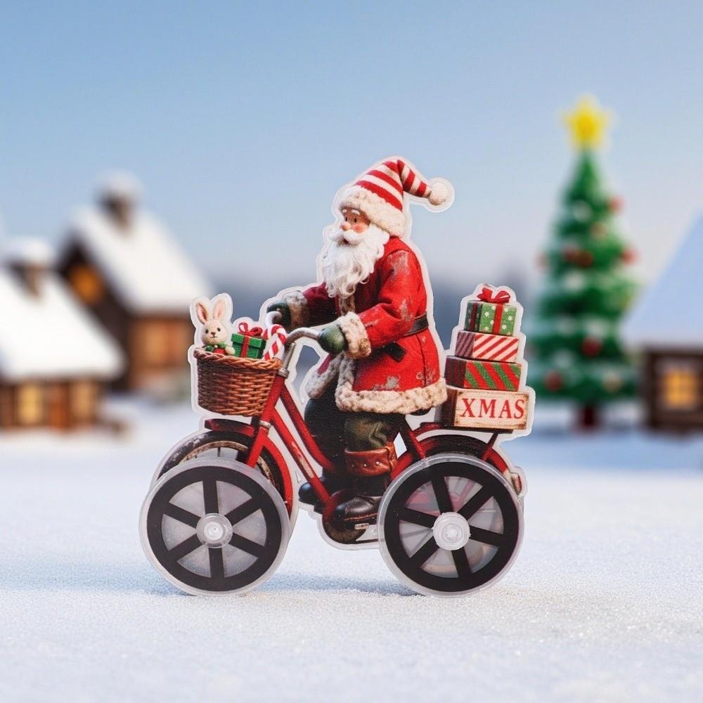 Plastic Christmas Decorations Snowman New Year Santa Claus Figurine Tabletop Display Add Atmosphere Xmas Holiday Ornaments