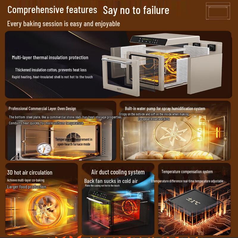 Gaobike 80S Dual-Function Commercial & Home Baking Oven