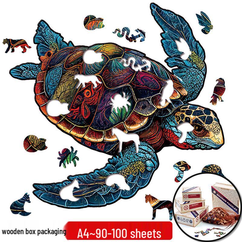 Irregular Animal Dog Penguin Wooden Puzzle in Stock
