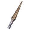 HSS Titanium-Coated Step Drill Set 1/4" Shank 3-12mm Cutting Tool Reamer