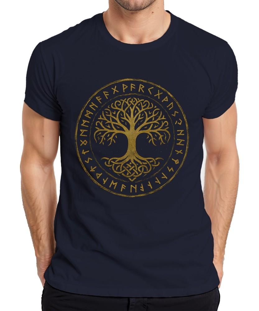 Yggdrasil Tree Of Life Celtic Norse Runes Mysticism Viking Unisexs Tshirt S