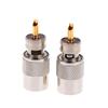 Nickel Plated Brass PL259 Connector Plug With Reducer Ensures Reliable Connections With RG8X RG213 Cables