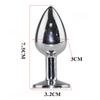 Erotic SM Props Small Metal Anal Plug Solid Colour Fox Tail Anal Plug Vestibular Development Tempering Adult Supplies