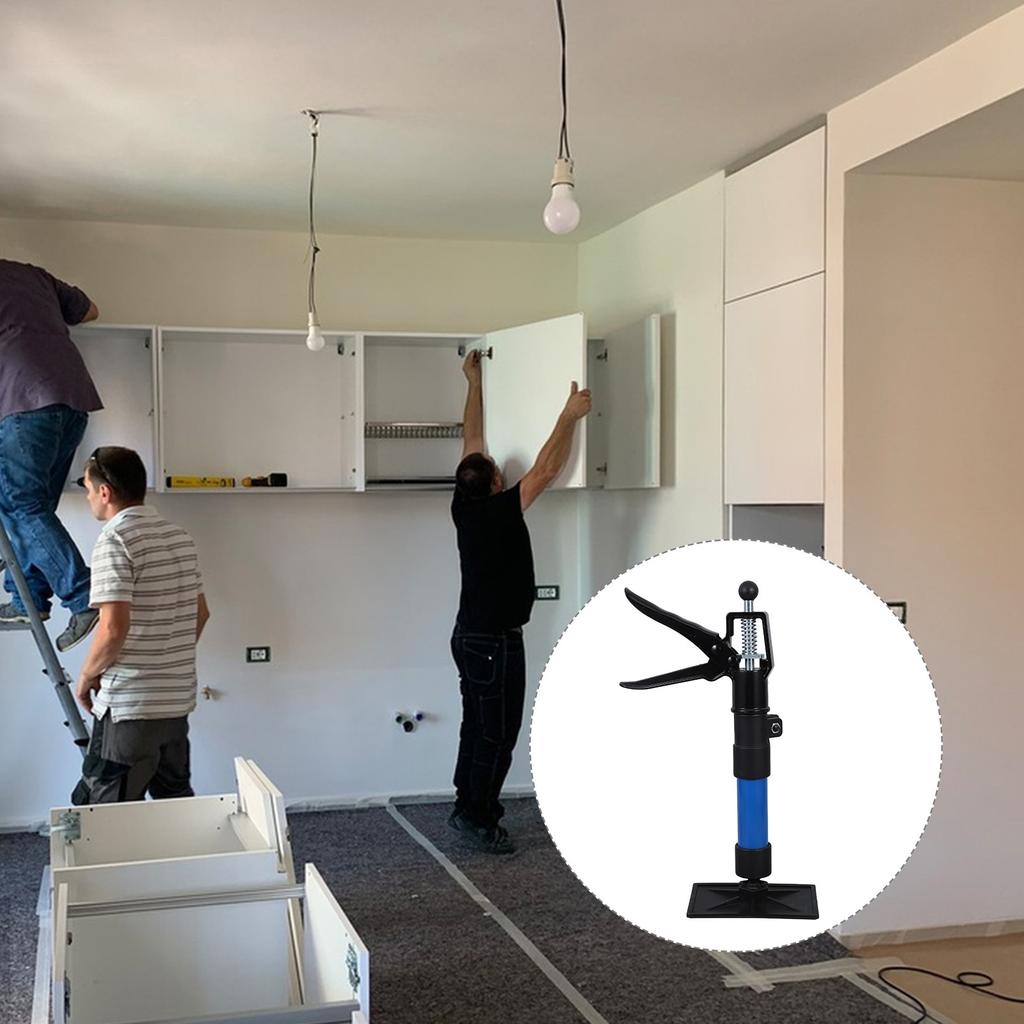 Macaco Elevador de Gabinete com Haste Telescópica Ajustável para Instalação de Armários Ferramenta de Nivelamento DIY Fácil para Gabinete de Banheiro