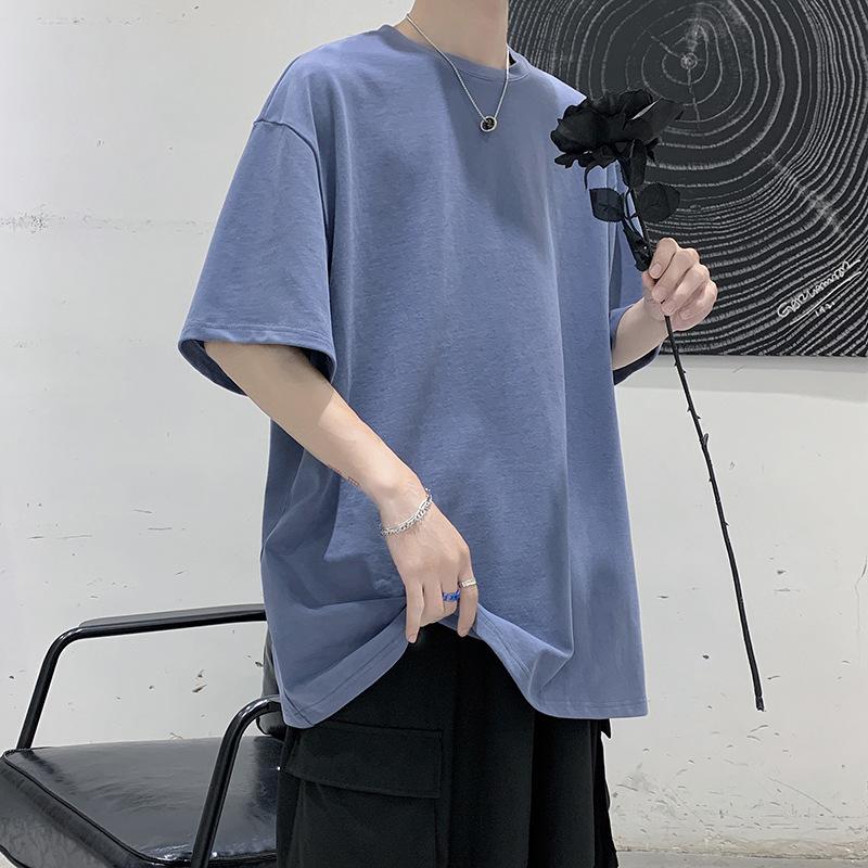 Short Sleeve Summer Oversized T-shirt for Men Solid Color Casual Basic O-Neck Women s T Shirts 5XL 1240₽