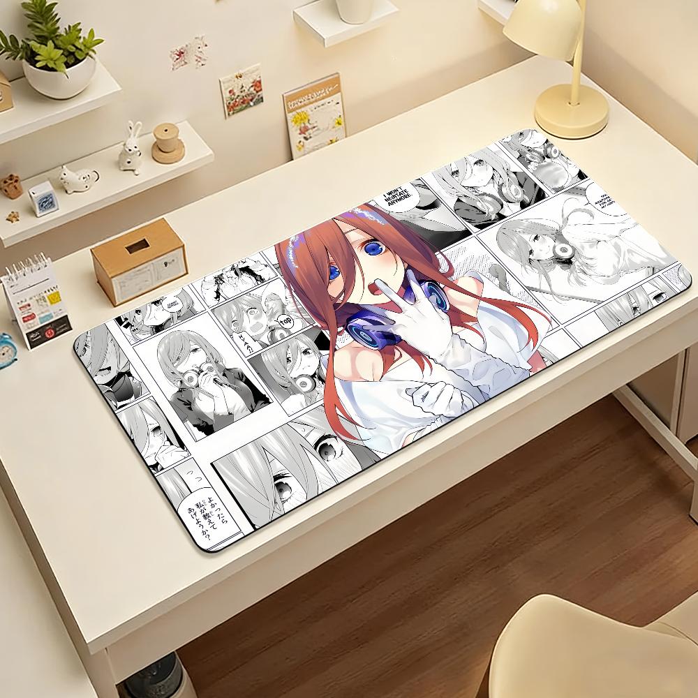 Anime Miku Nakano Mauspads Computer Laptop Gummi Rutschfeste Mauspads Mauspads Gamer Dekoration Schreibtischunterlage