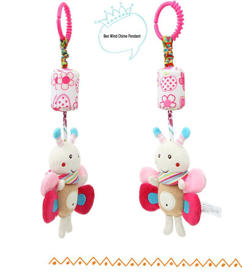 BBSKY Baby Animal Plush Wind Chime Ornament - Car & Bed Hanging Toy