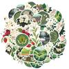35pcs-50pcs Vintage Cottagecore Stickers Elegant Floral Stationery Stickers DIY Stickers For Laptop Motorcycle Luggage Phone